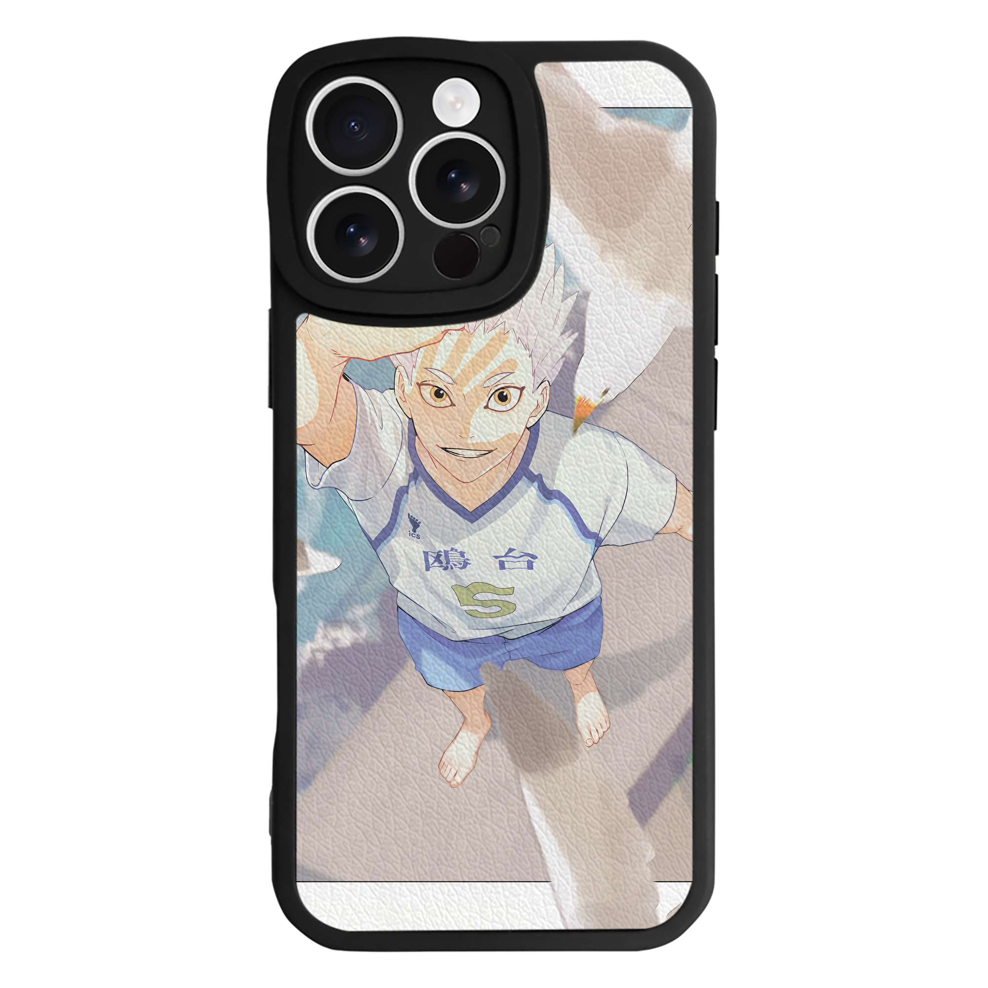 （画像用） ハイキュー!! Haikyu!! 【iPhone 16シリーズ対応】シリコンスマホケース（レザー調） 材質：シリコン